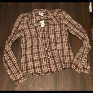 Aeropostale plaid button down shirt